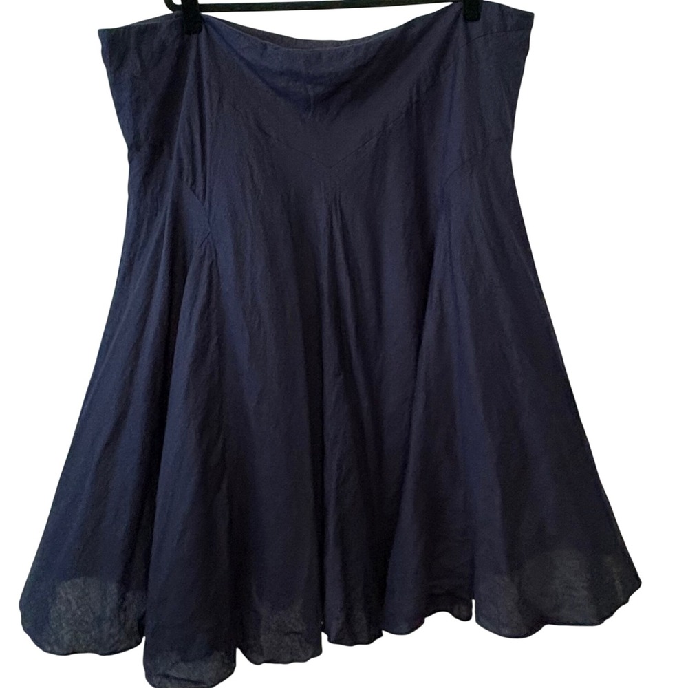 Lauren Ralph Lauren Navy A-Line Full Skirt